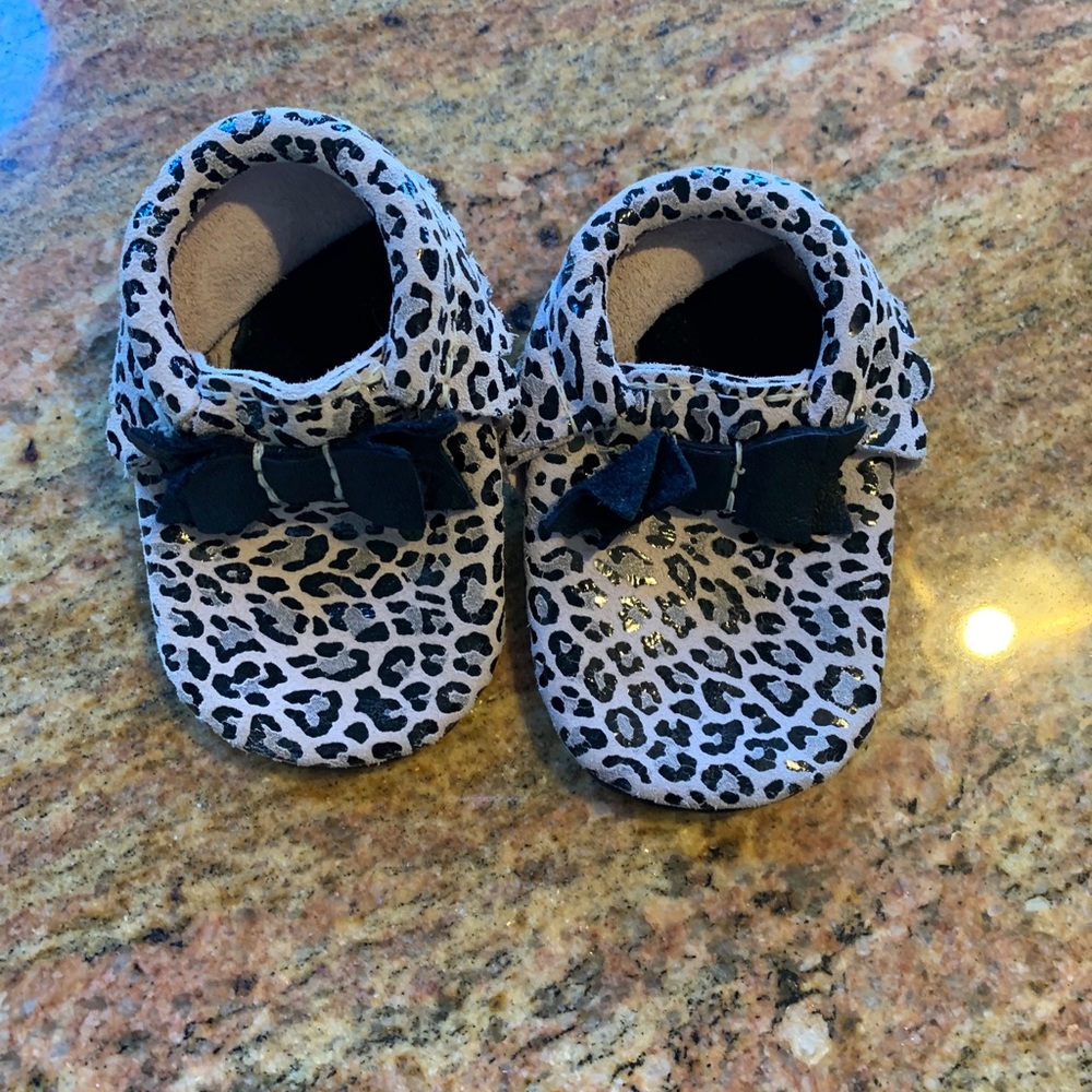 Leopard print Freshly Picked Moccasins.